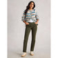 Brooke Cord Trouser by White Stuff in Khaki Green