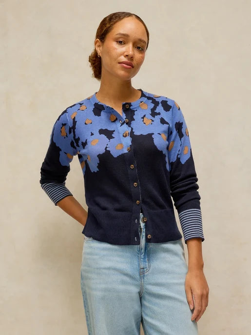 Lois Print Cardi by White Stuff in Blue Print