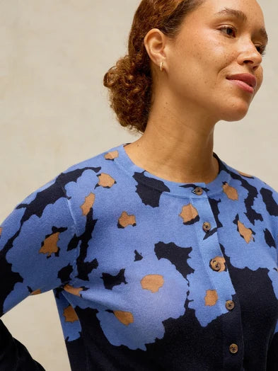 Lois Print Cardi by White Stuff in Blue Print