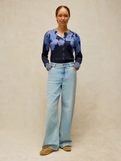 Lois Print Cardi by White Stuff in Blue Print