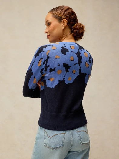 Lois Print Cardi by White Stuff in Blue Print
