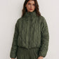 Cloudia Quilted Jacket by Wild Cosmos in Olive