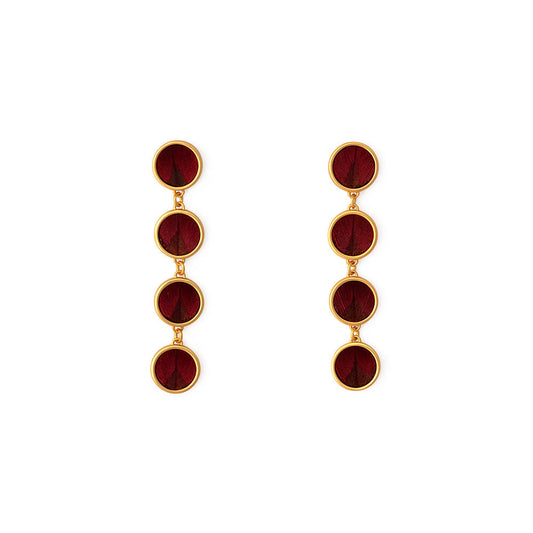 Willow Round Bezel Drop Earring by Brackish