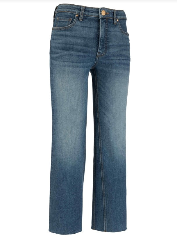 Kelsey High Rise Fab Ab Ankle Flare Leg Jeans by Kut from the Kloth in Wonderful