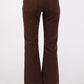 Bambino Scissor Hem Crop Baby Flare Jean By Letter to Juliet in Chocolate