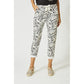 Zebra Print Jegging by Look Mode in White