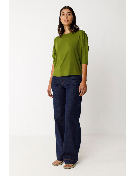 Zur-11 T-Shirt by SKFK in Dark Green