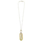 Kona Necklace with Howlite Stones by Homart in Brass
