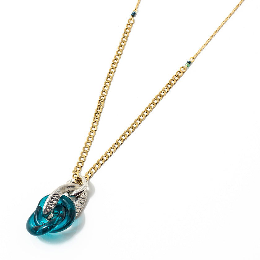 Elsou Necklace by Anne Marie Chagnon in Teal
