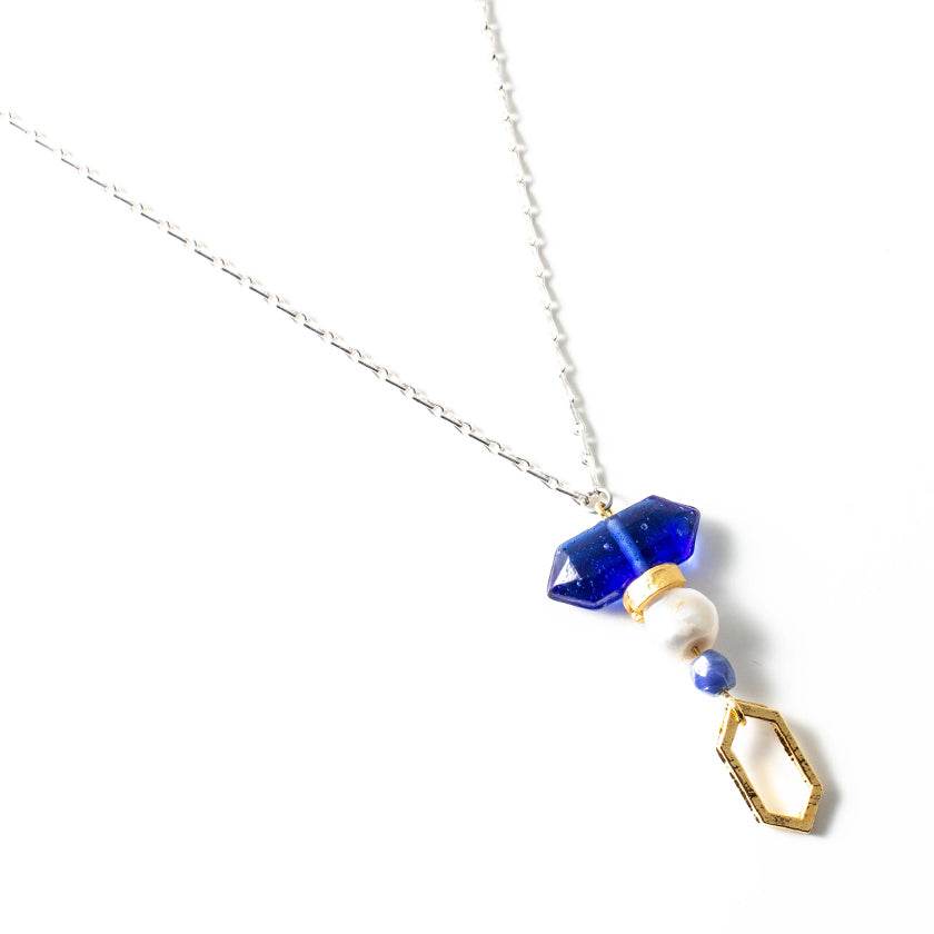 Bermudes Necklace by Anne Marie Chagnon in Lazuli