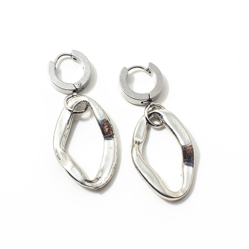 Erca Earrings by Anne Marie Chagnon in Silver
