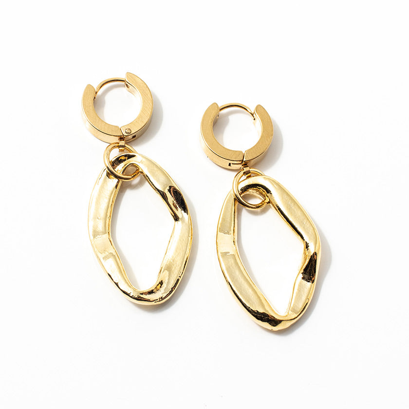 Erca Earrings by Anne Marie Chagnon in Gold