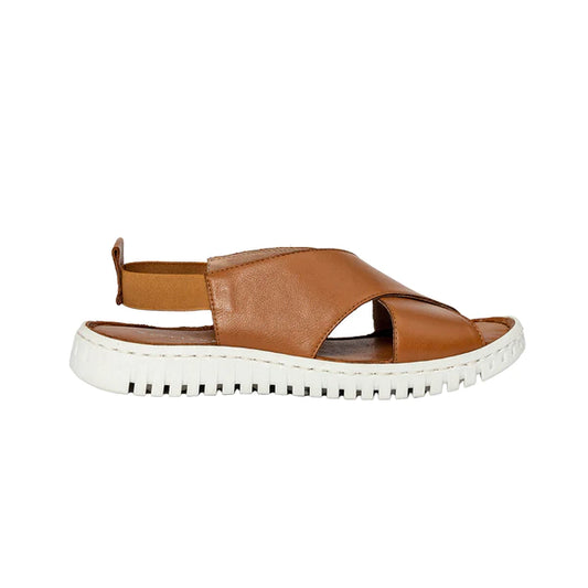 River Sandal by Ateliers Shoes in Tan