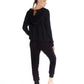 Cozy Up Joggers by River+Sky in Black