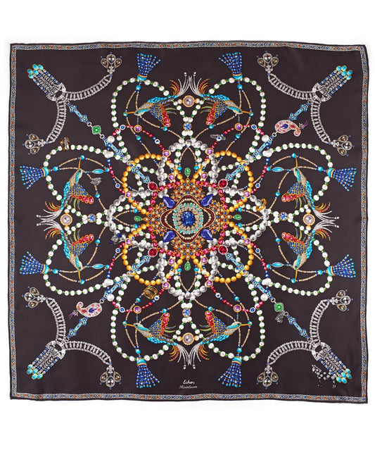 Heirloom Silk Square by Echo New York in Magnet