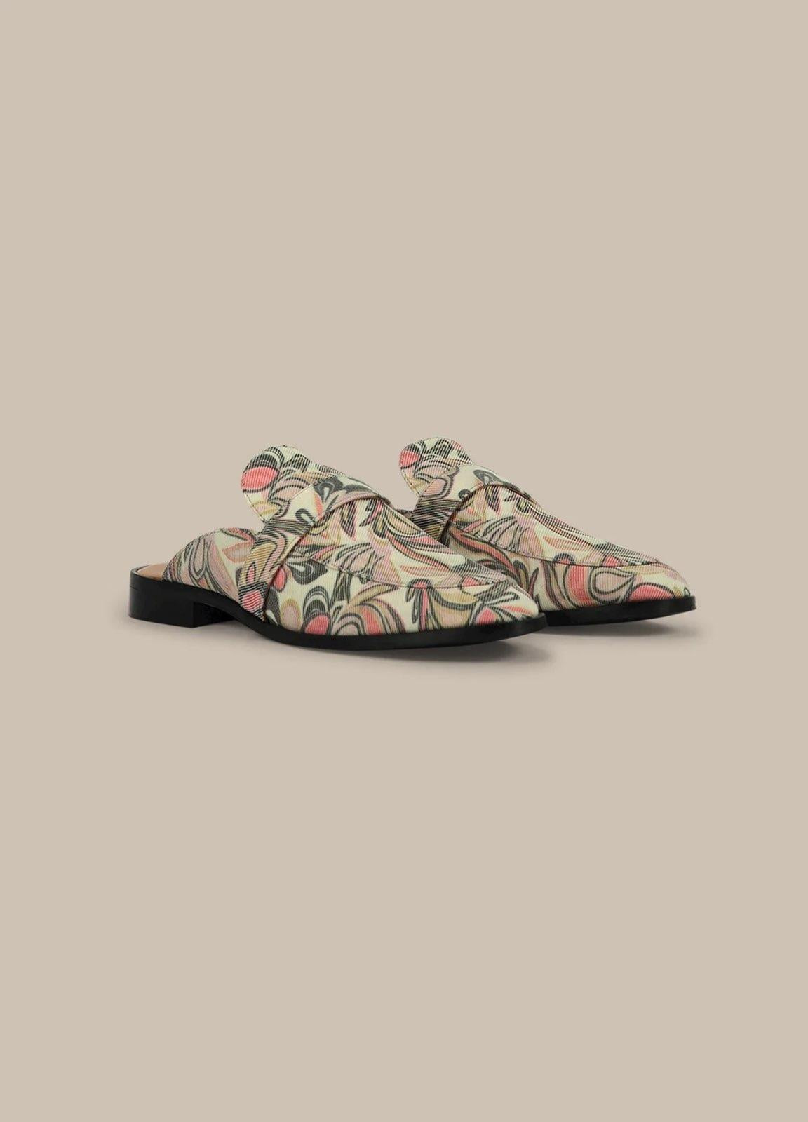 Canvas Printed Loafer by Summum in Rose Quartz