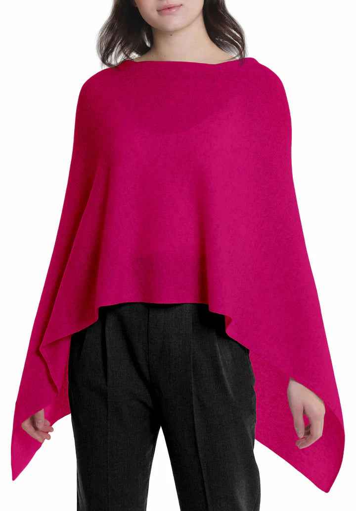 Cashmere Topper by InCashmere in Bright Magenta