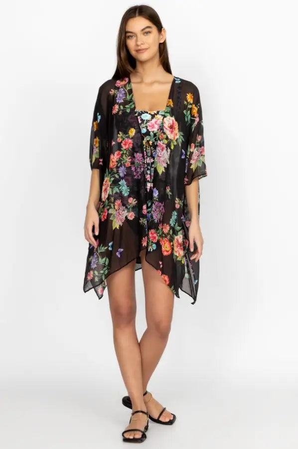 Black Butterfly Kimono by Johnny Was