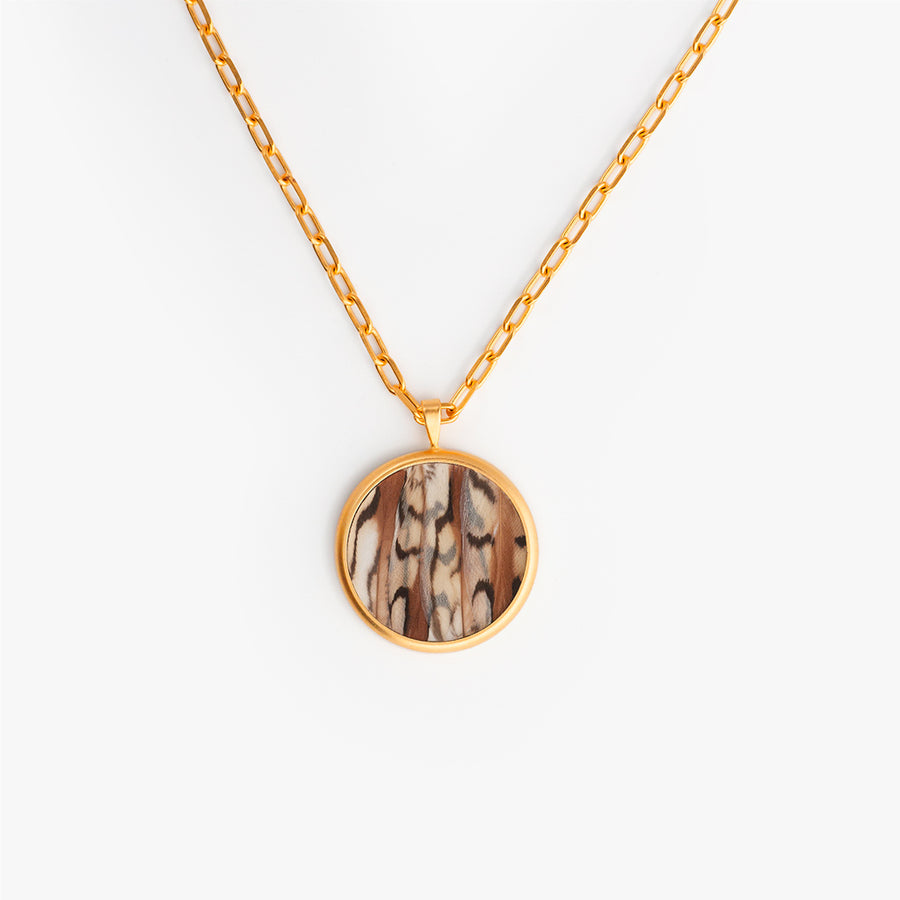 Deu Circle Necklace by Brackish in Quail