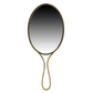 Lena Oval Hand Mirror by Homart in Brass