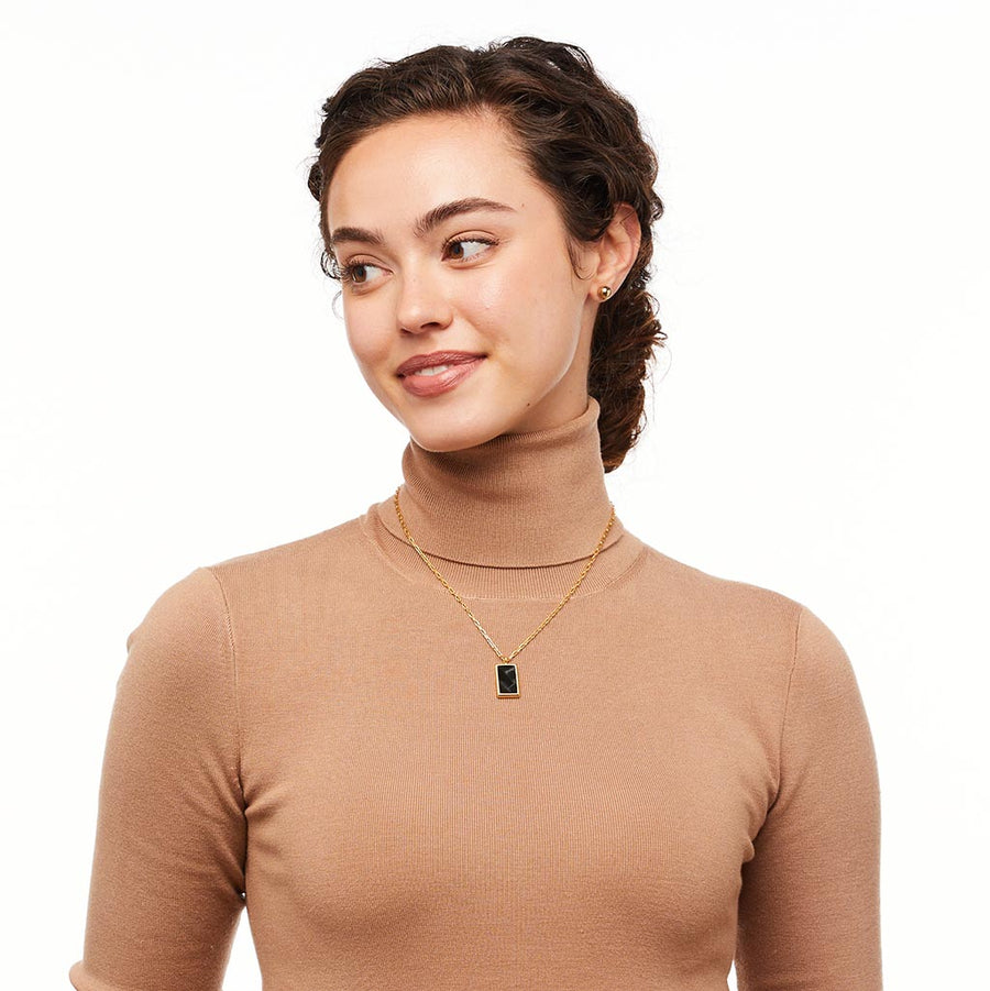 Quicksand Rectangle Necklace by Brackish