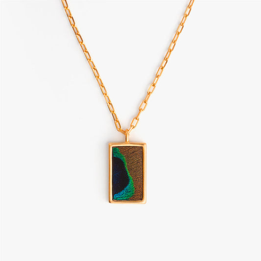 Qulit Rectangle Necklace by Brackish