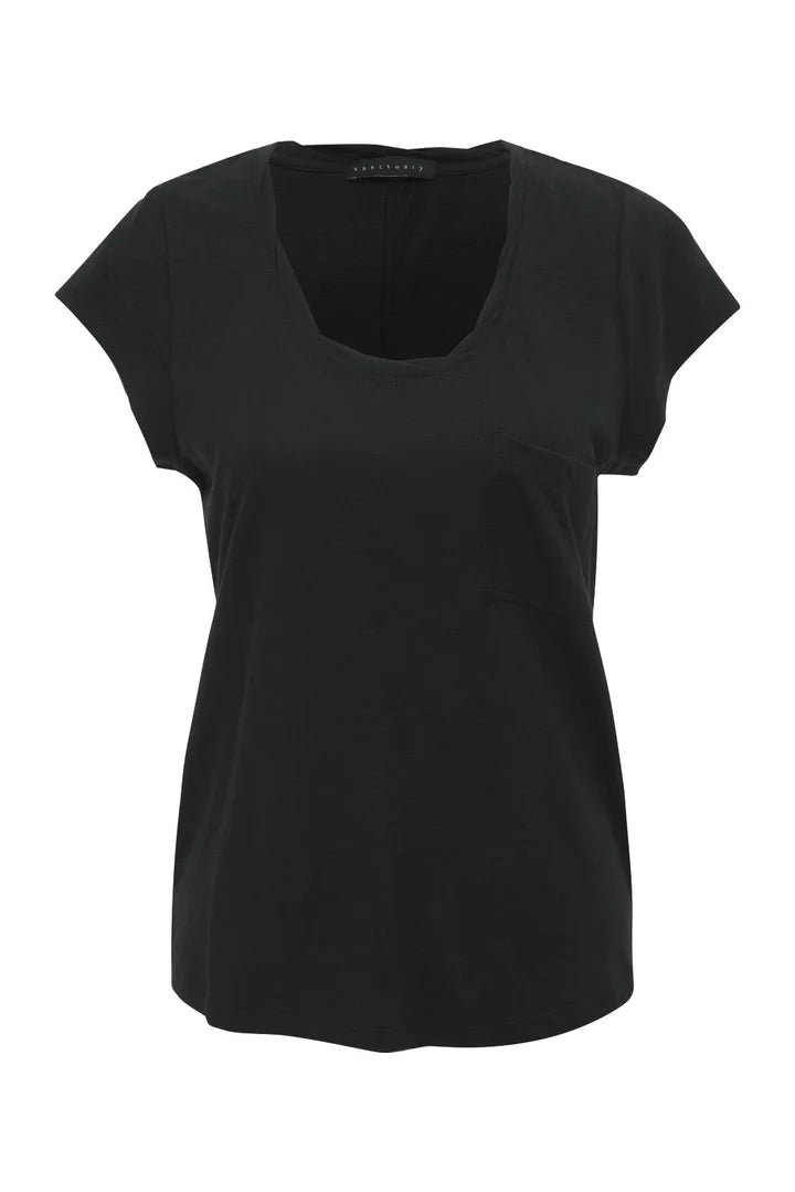 Traveler Twist Tee by Sanctuary in Black